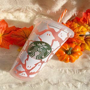 Starbucks' Reusable Halloween Hot Cups Are A Big Spooky Mood