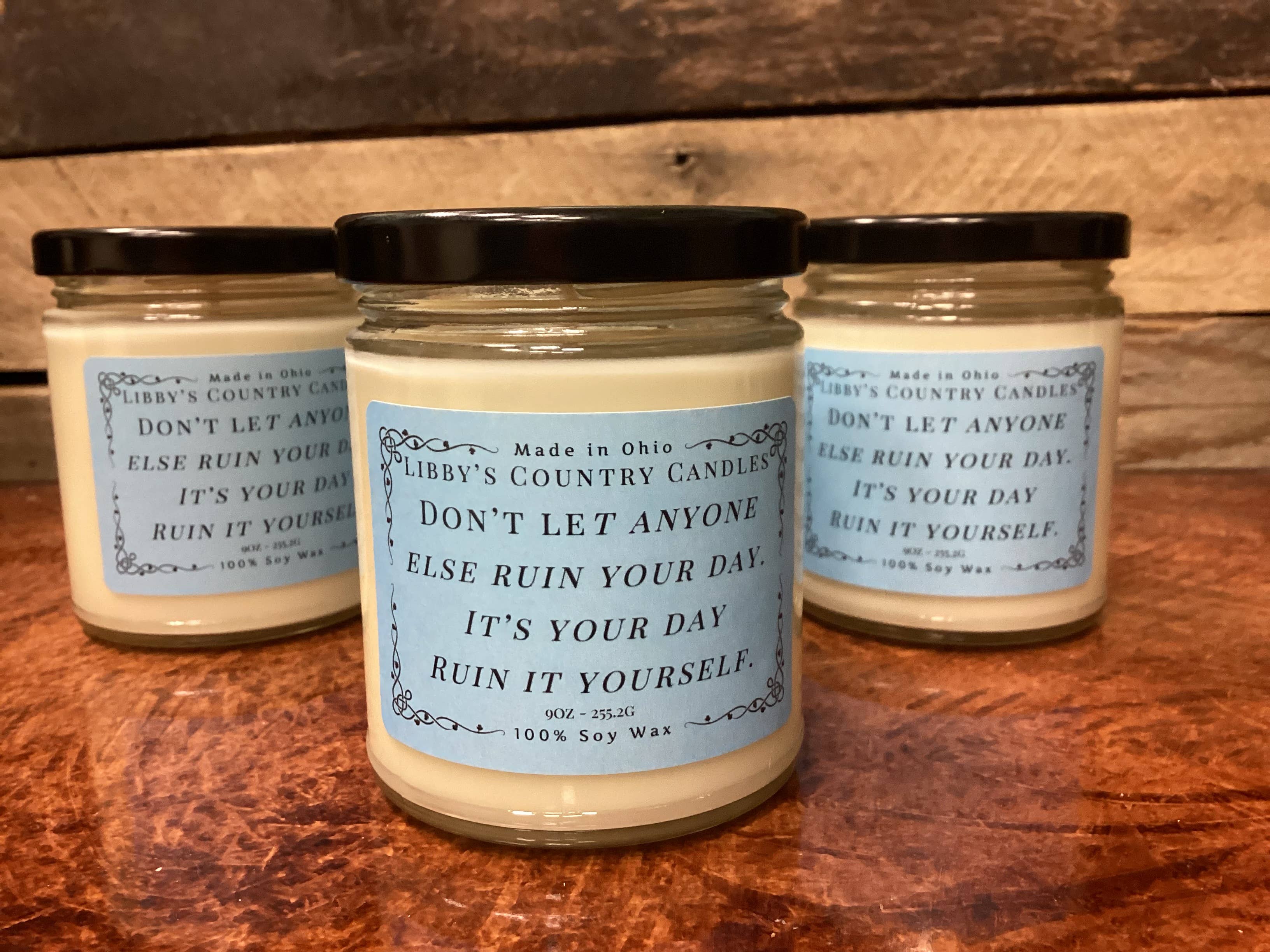 Libby's Country Candles LLC - Vente Bougie en bocal - Bougies de 255 g avec phrases humoristiques6