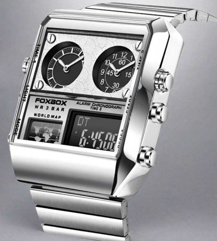 WoodWristCo – wholesale Wrist watch – Men's – Men Casual Sports Chronograph Alarm Quartz Wrist Watch0