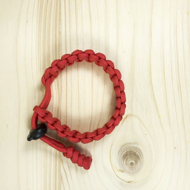 Blakii - Wholesale Geweven/gevlochten armbanden - Scarlet Paracord Armband Rood3