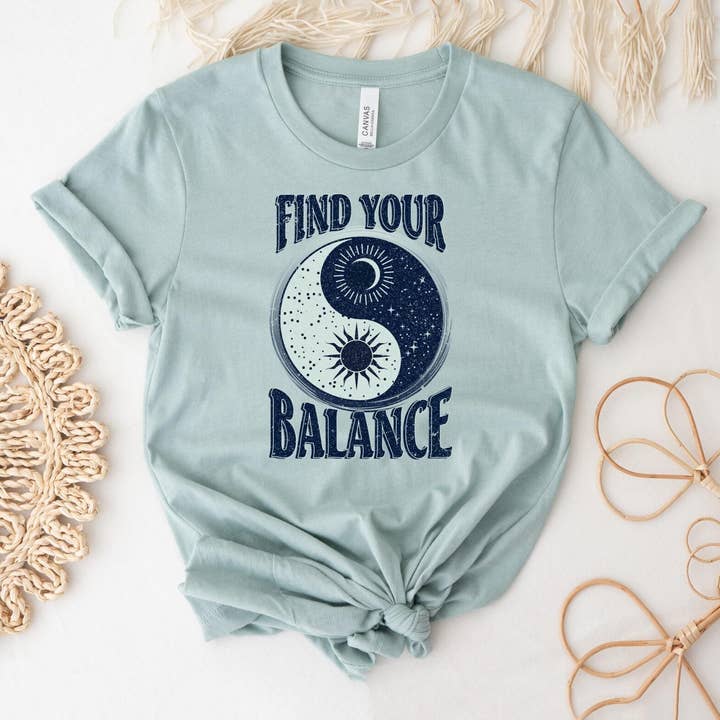 Find Your Balance T-shirt for wholesale by VibeClothing