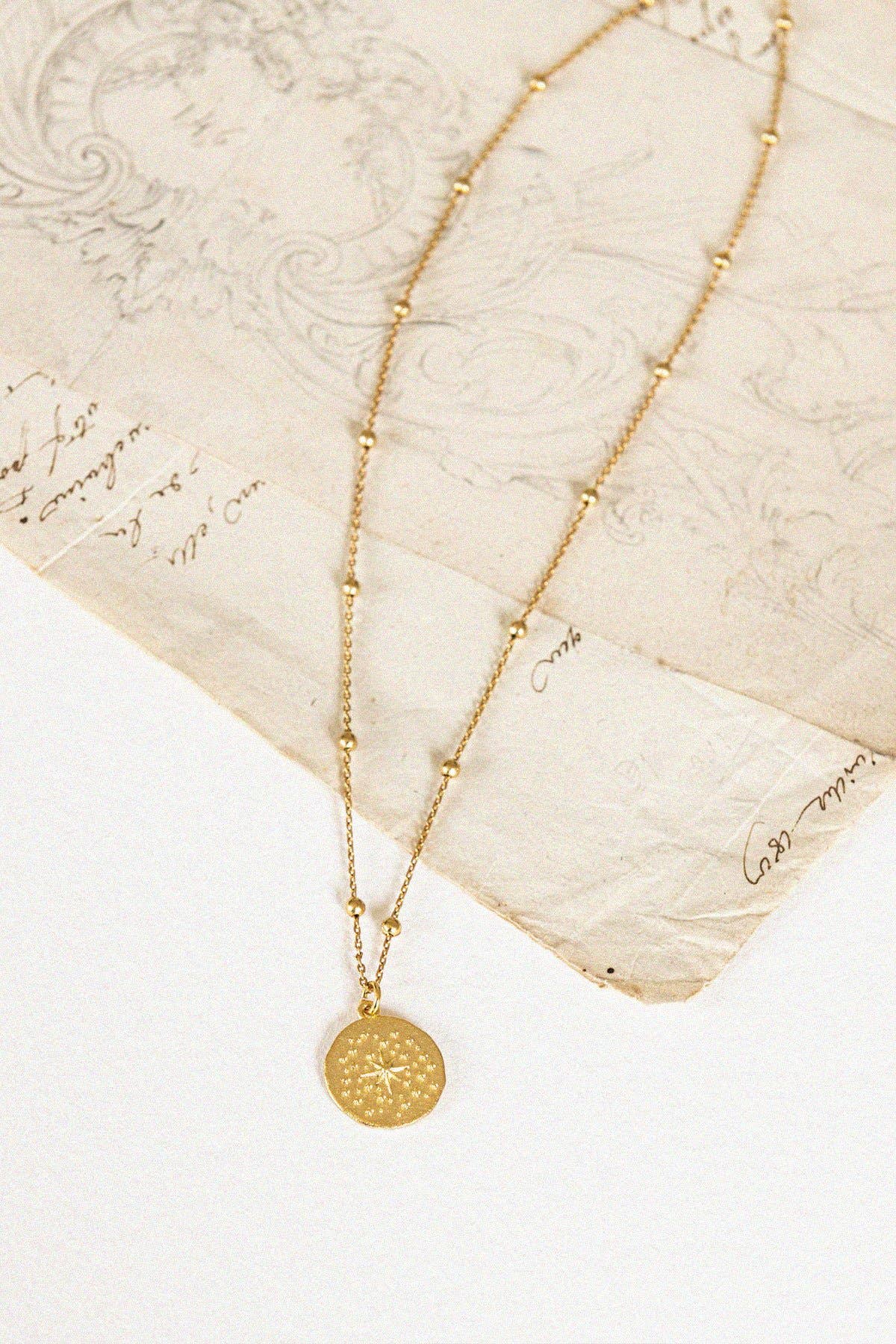 Bacci - Vente Colliers à pendentif - Collier doré - Stella2