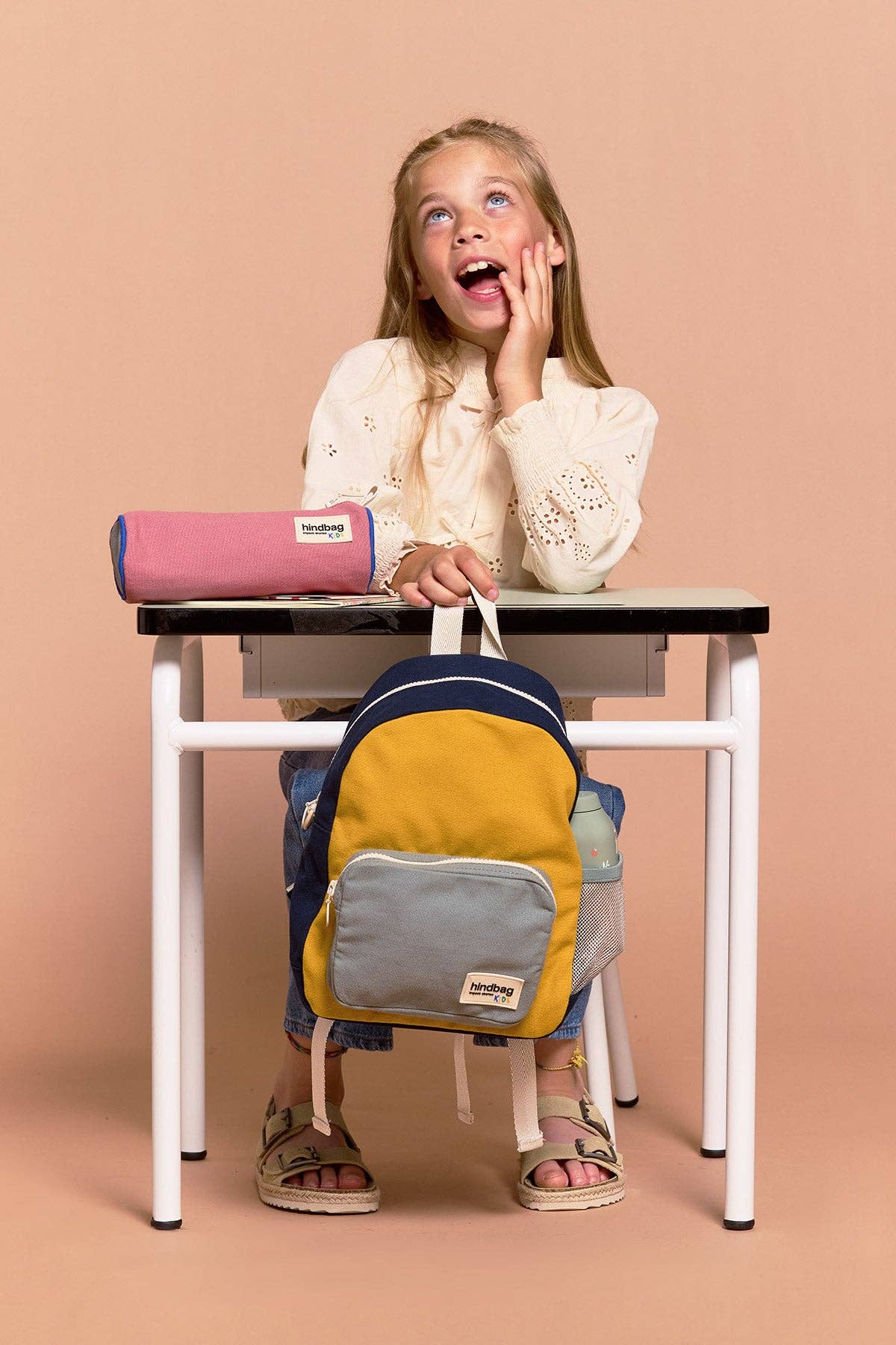Hindbag - Wholesale Backpack - Kids - Romy Tricolor Saffron Backpack2