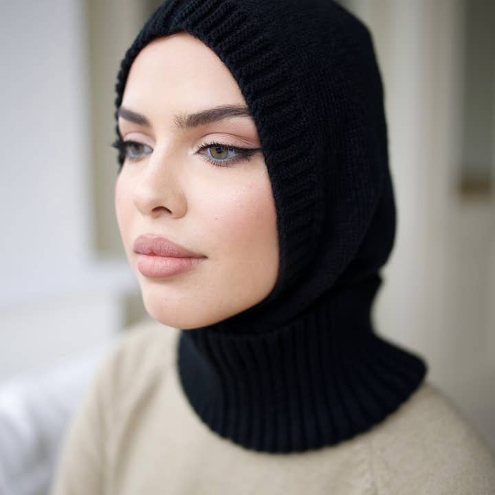 Nea Wear – wholesale Balaklava – Dam – vinter sticka balaclava i svart