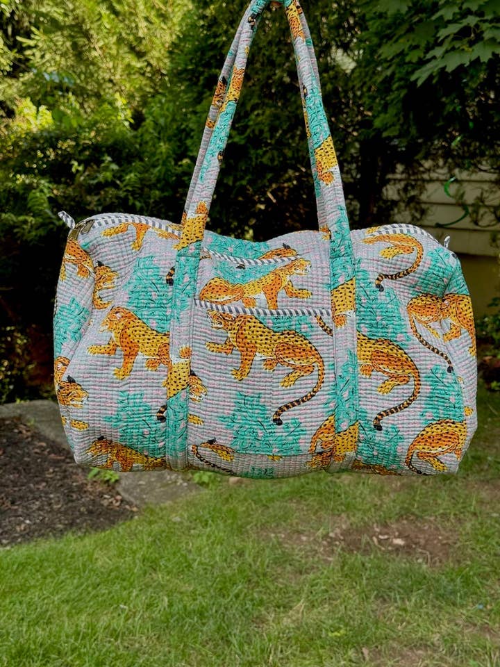 Sac polochon imprimé bloc tigre pour la vente par AMRANIS