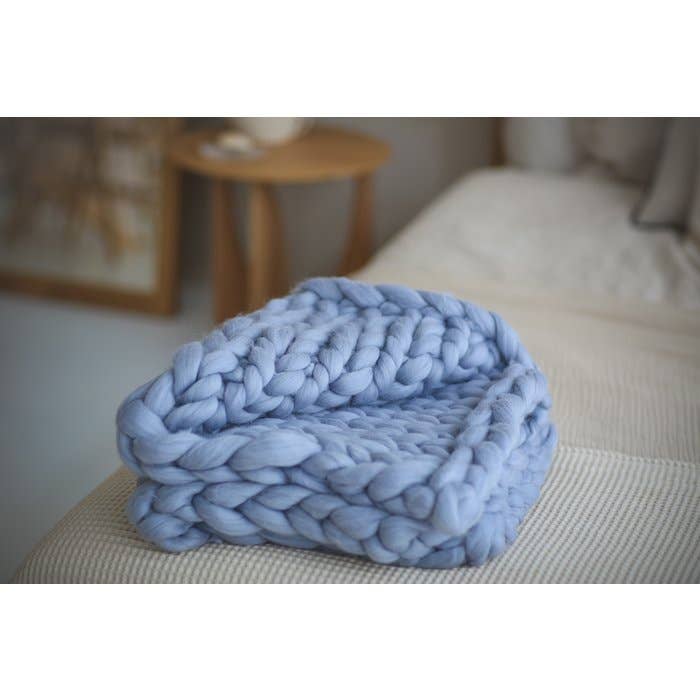 Schaapmaatje - Wholesale Throw Blanket - Warm, Soft Living Blanket XXL Hand-Knitted, 100% Pure Merino Wool3