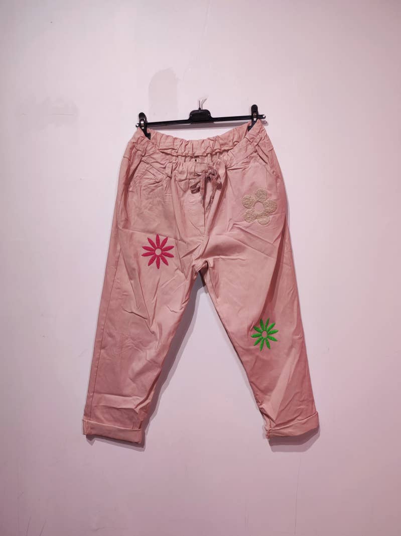 Pomelo paris - Wholesale Pants - Women's - MOON PANTS 3 FLOWERS2