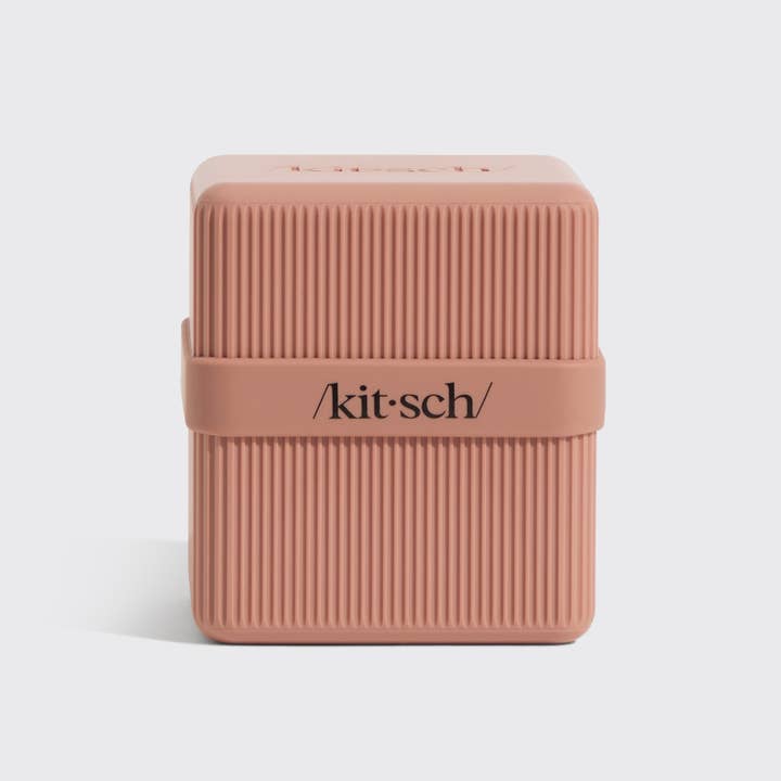 KITSCH - Wholesale Makeup/Cosmetic Bag - 2-Compartment Travel Case - Terracotta2