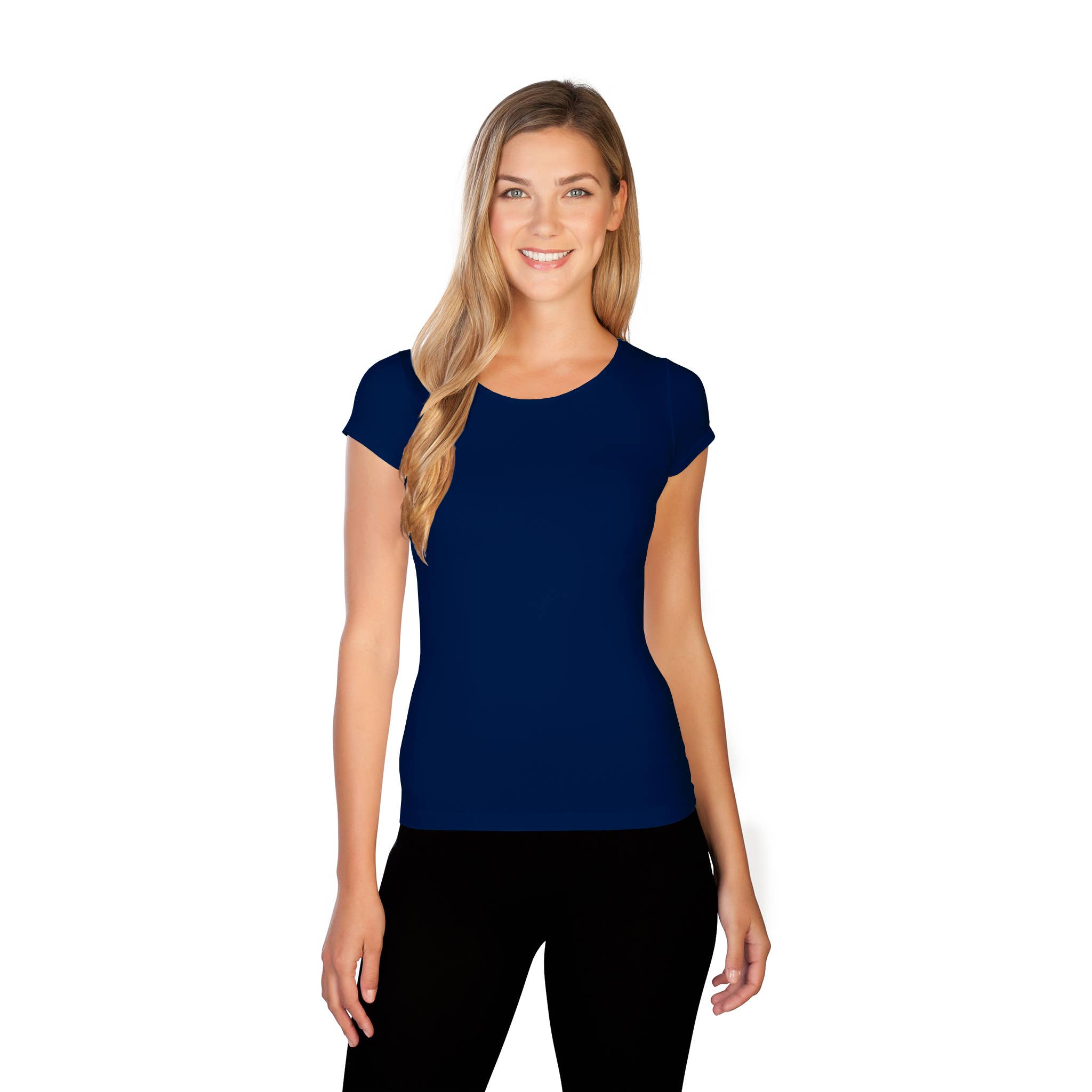 Skinnytees - Wholesale T-Shirt - Women's - Short Sleeve Crew Neck Tee2