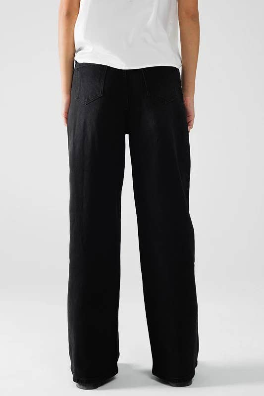 Black Western Studded Straight wide-leg jeans for wholesale on Faire2