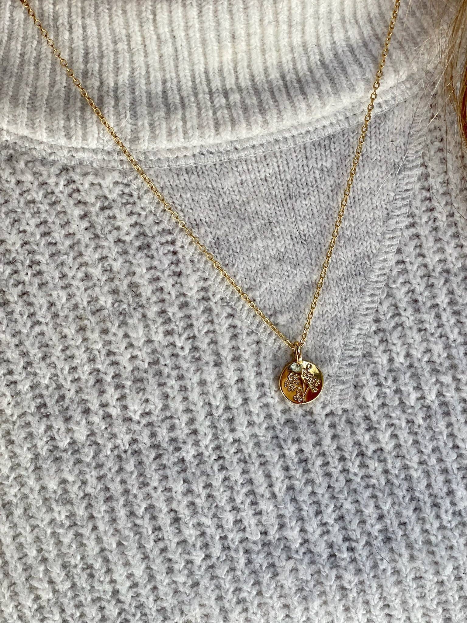 Moxie Collective (formerly Atonement Design) - Wholesale Pendant/Charm Necklace - Dainty Blossoms Pendant6