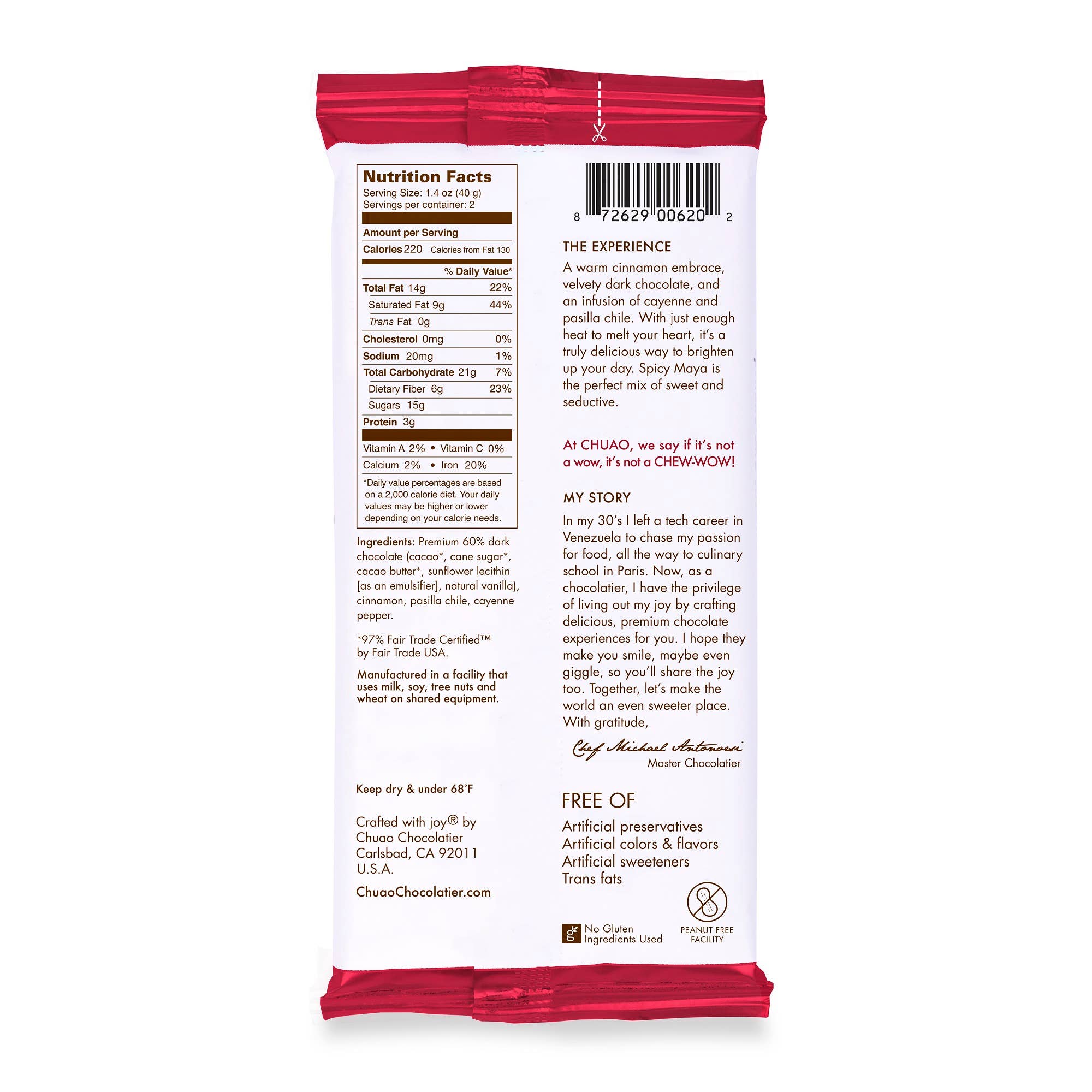 Chuao Chocolatier - Wholesale Chocolate Bar - Spicy Maya - Signature Bar2