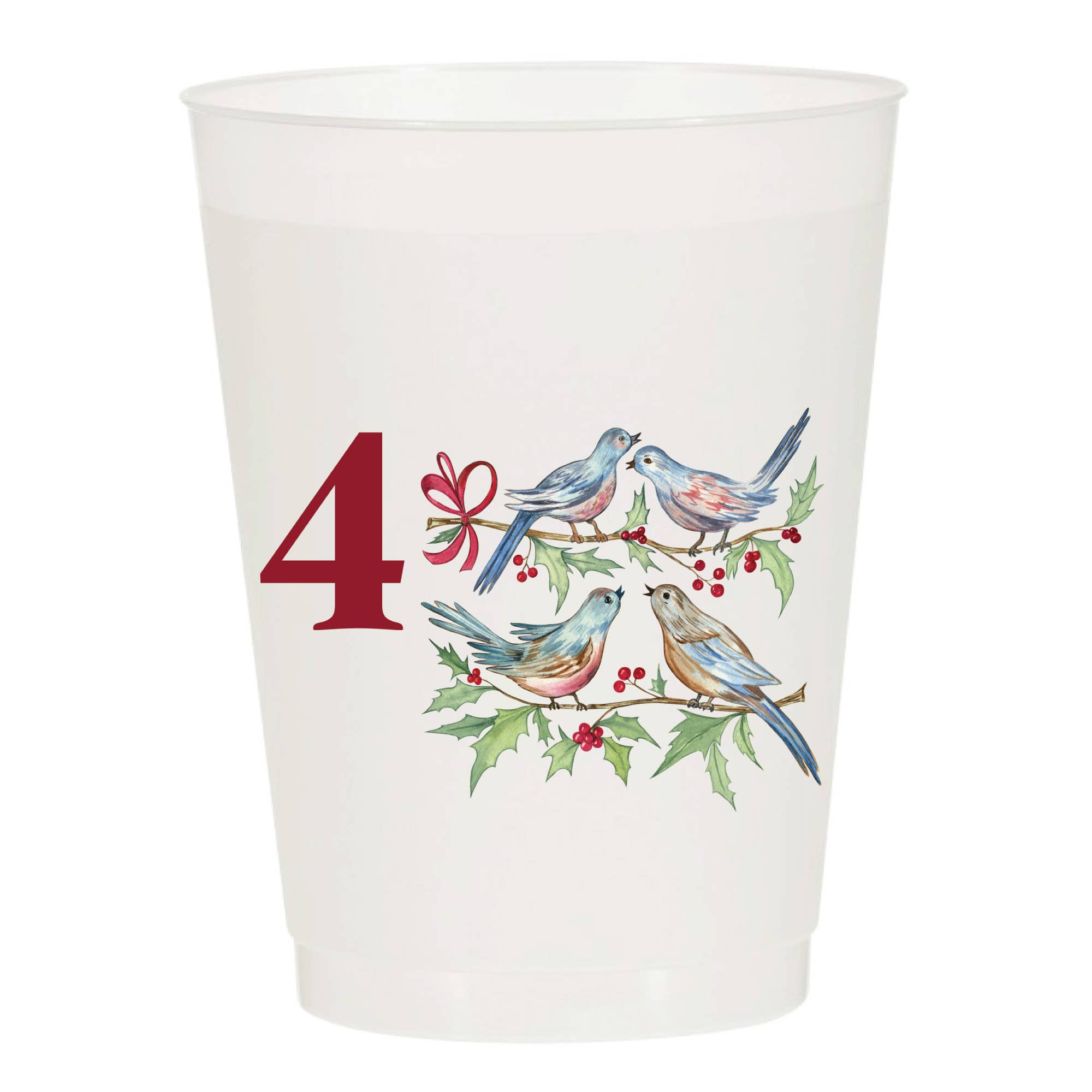 Sip Hip Hooray – wholesale Disposable cup – 12 Days of Christmas Frosted Cups / 12 Cups - Christmas5
