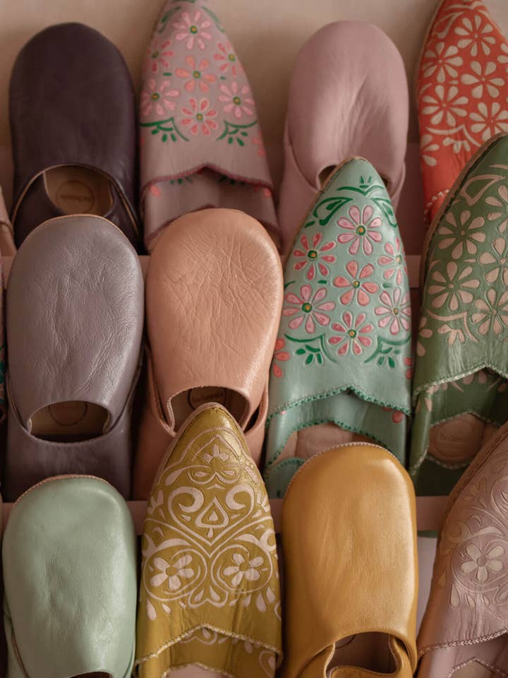 Bohemia Design - Wholesale Slippers - Men's - Moroccan Men's Babouche Slippers, Indigo