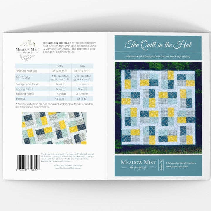 Der Quilt im Hut - Gedrucktes Muster für den Großhandel von Meadow Mist Designs