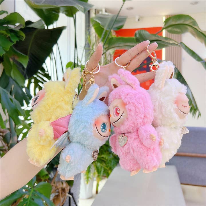 Auraquise - Wholesale Keychain - Kids - Cartoon Soft Vinyl Plush Doll Keychain with Wings8