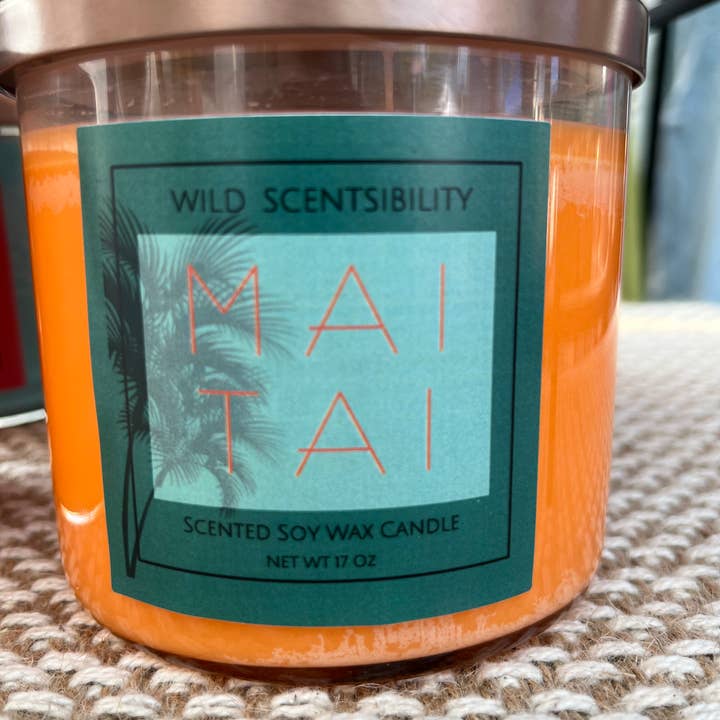 Mai Tai Soy Wax Candle for wholesale by WILD Scentsibility