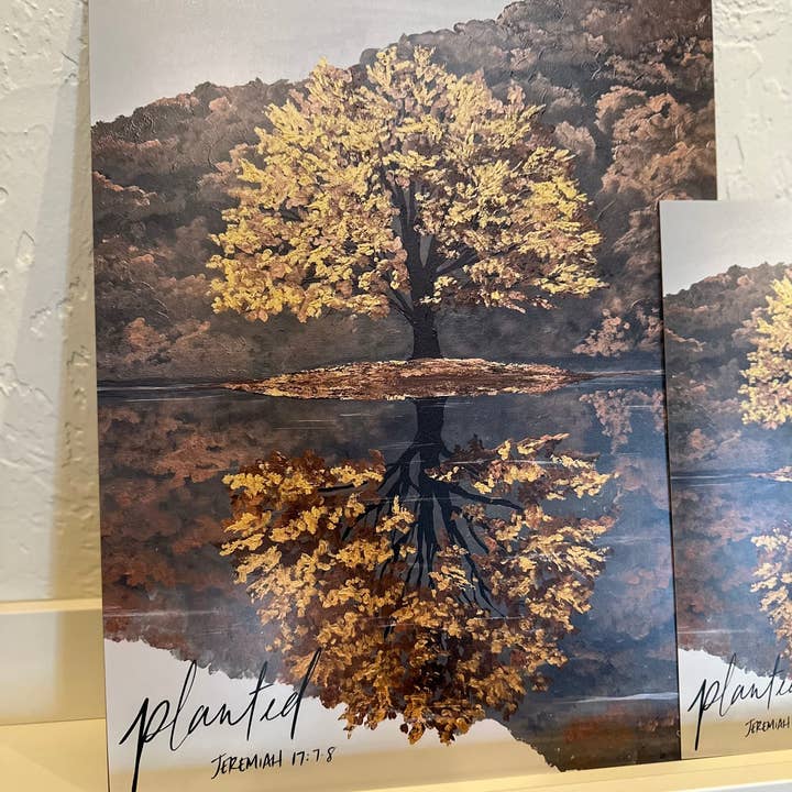 Planted - Wall Art Print • Christian Gift Decor for wholesale by STORY DESIGNS