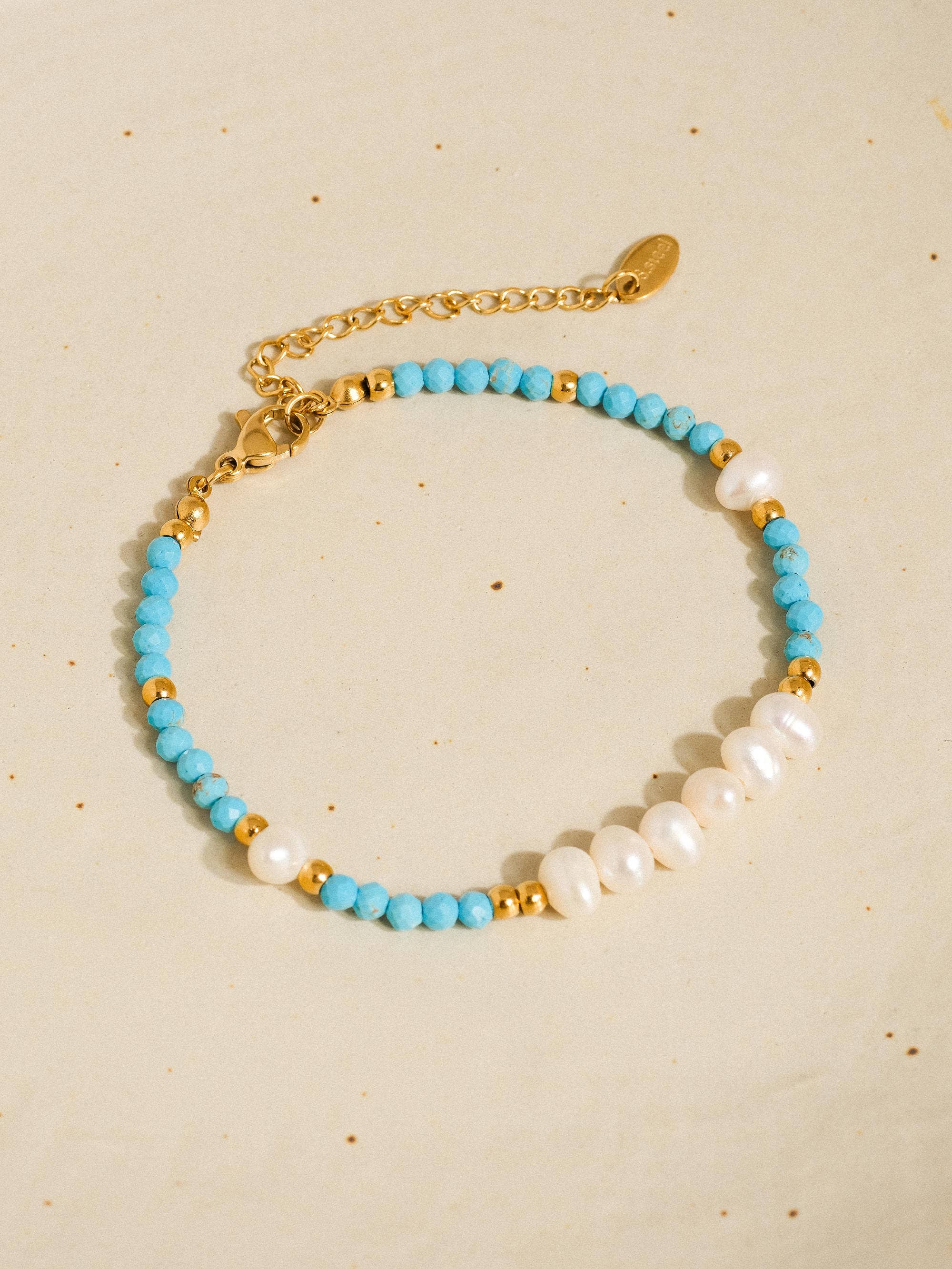 Blå Clément 18K Guld Ikke-Anløbende Boho Armbånd, Halskæde for engroshandel på Faire3