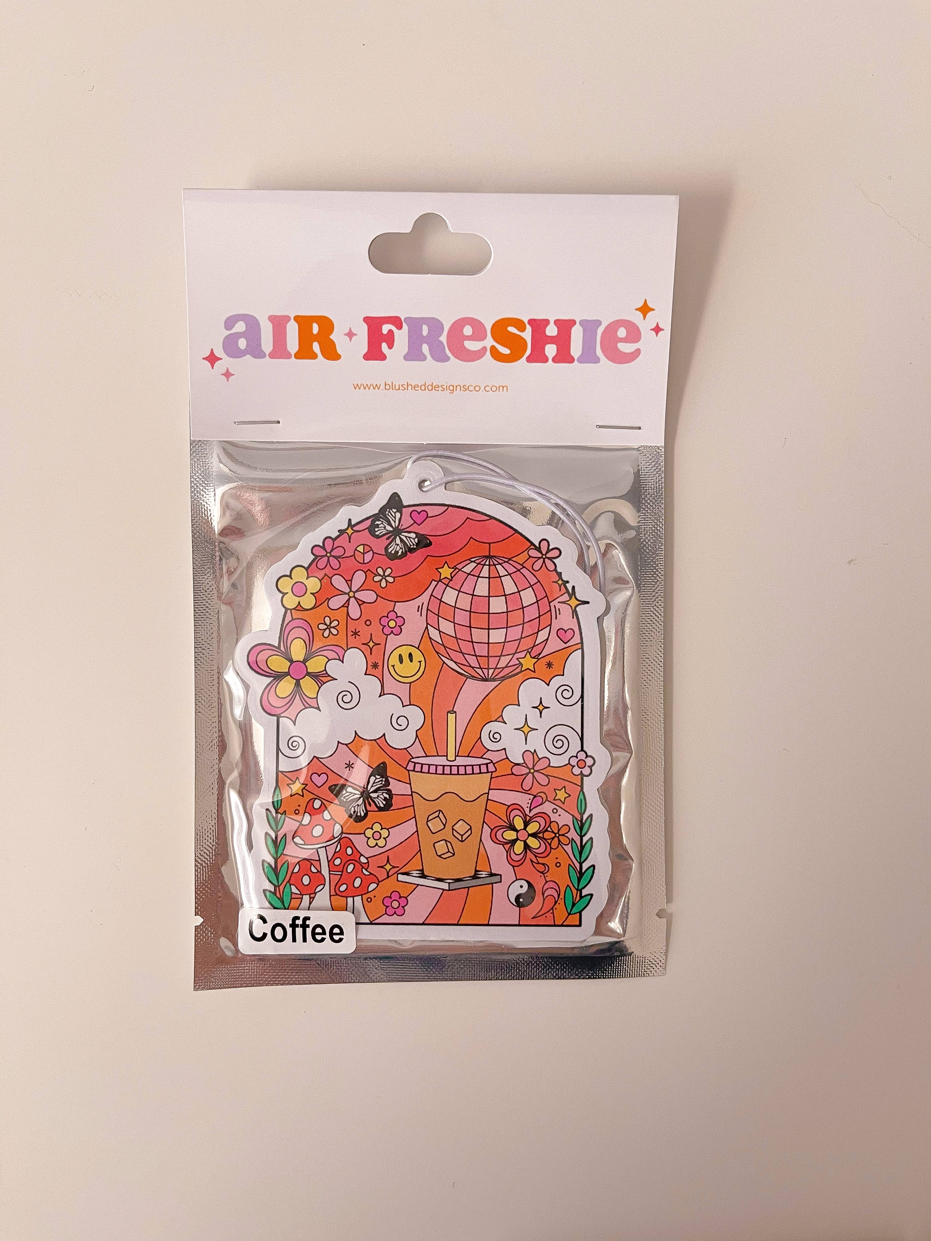 BlushedDesigns Co. - Wholesale Car Freshener - Women’s - Coffee Vibes Car Air Freshener (Coffee Scent)1
