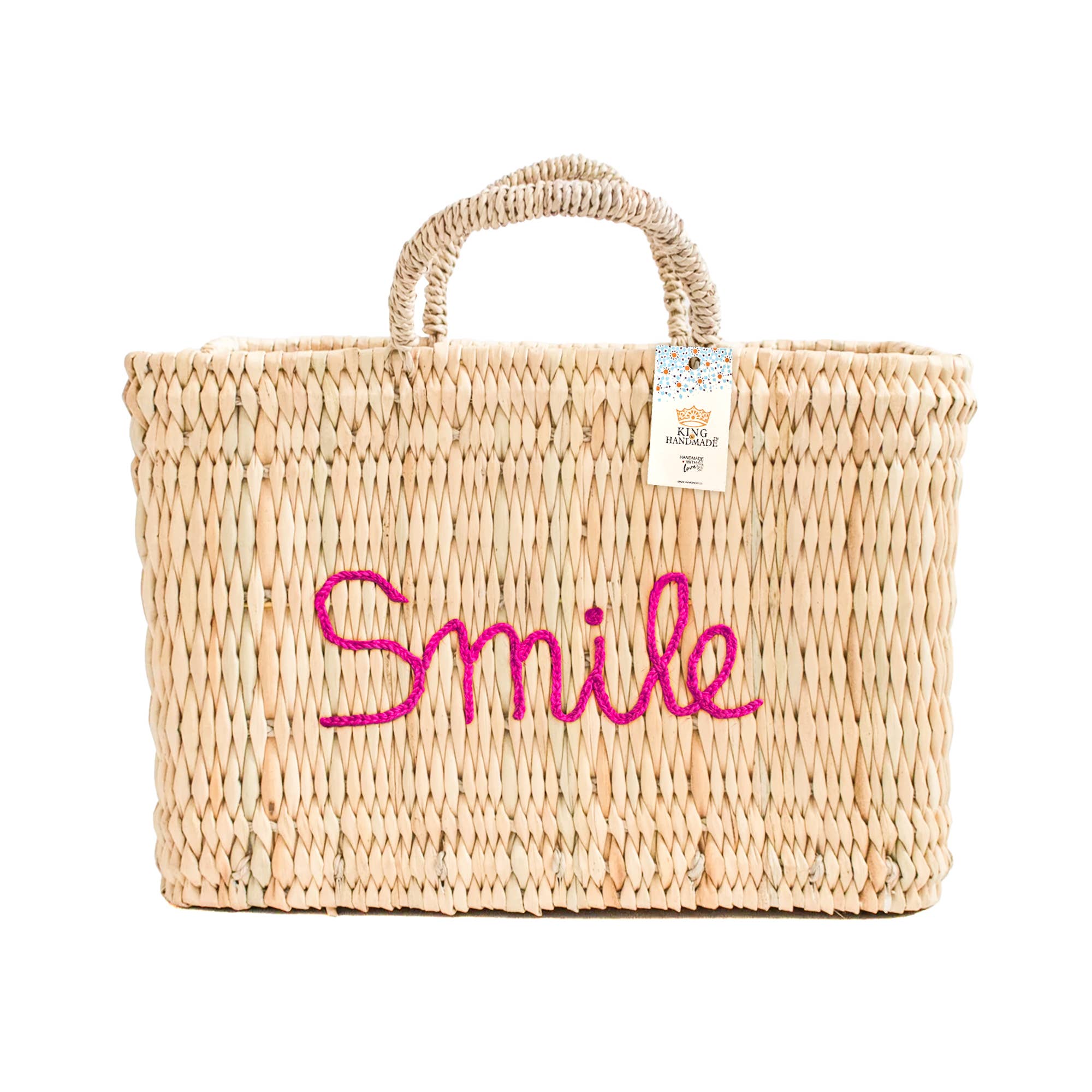 King Of Handmade - Wholesale Beach Bag - Personalized basket gift - Unique Handwoven Bag 0