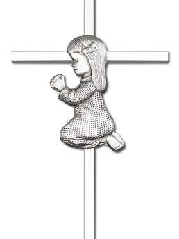 Croce da parete con ragazza che prega per la vendita all'ingrosso da parte di Tony’s Jewelry