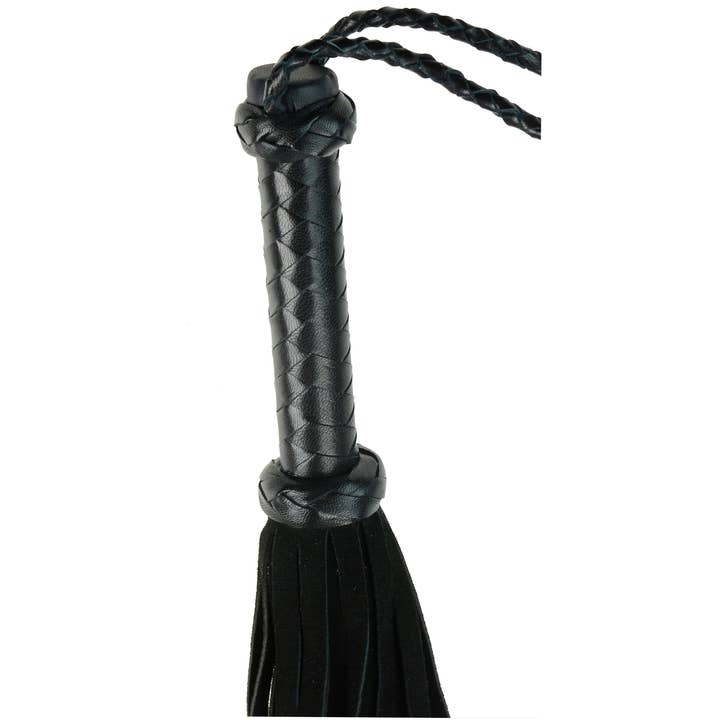 Plesur Body Products - Wholesale Sex Toy - Flogger - Leather 18" Suede Mini Whip 36 Tail1