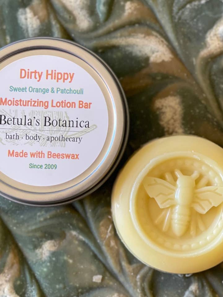 Dirty Hippy Lotion Bar for wholesale by Betula's Botanica ~ Bath, Body & Apothecary
