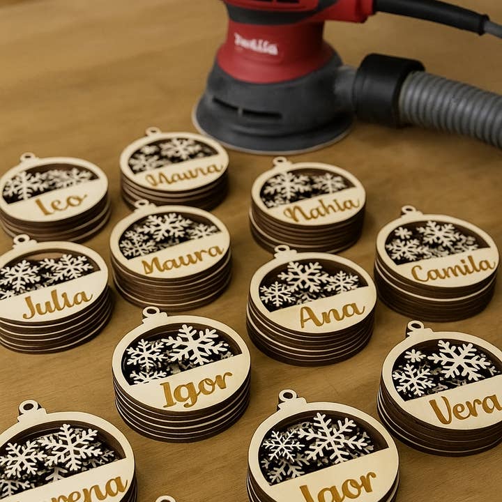 Fustik - Wholesale Ornament - Personalized Snowflakes Ball for the Christmas Tree1