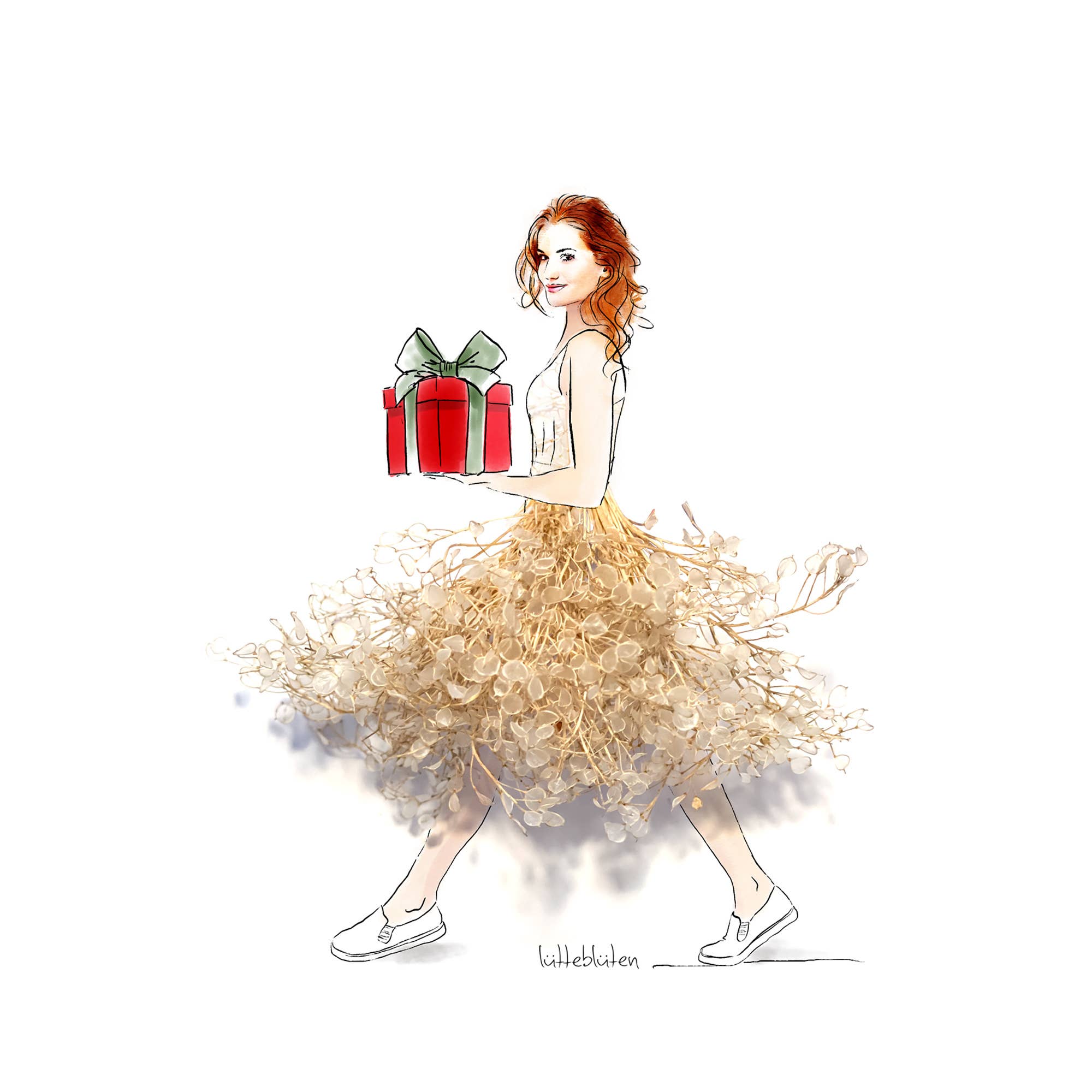 Lütteblüten - Wholesale Thank You Card - Thank You Love - Card with Envelope1