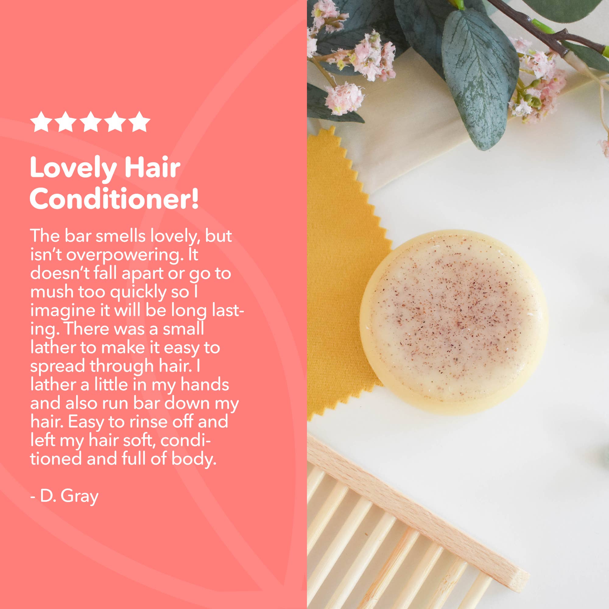 The Natural Spa Cosmetics – wholesale Hair conditioner – Rose, Grapefruit, Lavender, Solid Conditioner5