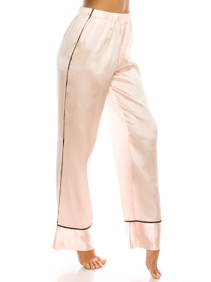 Best Underwear Line - Wholesale Sleepwear set – Women's - Youmita 2 Pc Satin Pj Set-YM-20183-PJS10