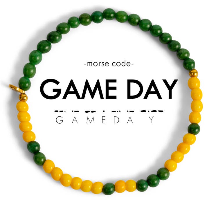 ETHICGOODS - Wholesale Beaded Bracelet - Morse Code Bracelet | GAME DAY4