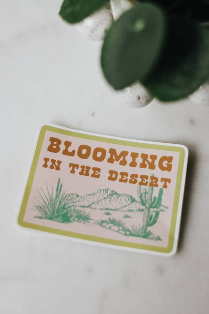 Crowned Free - Wholesale Sticker - Blooming in the Desert Decal 2