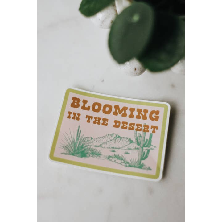 Crowned Free - Wholesale Sticker - Blooming in the Desert Decal 2