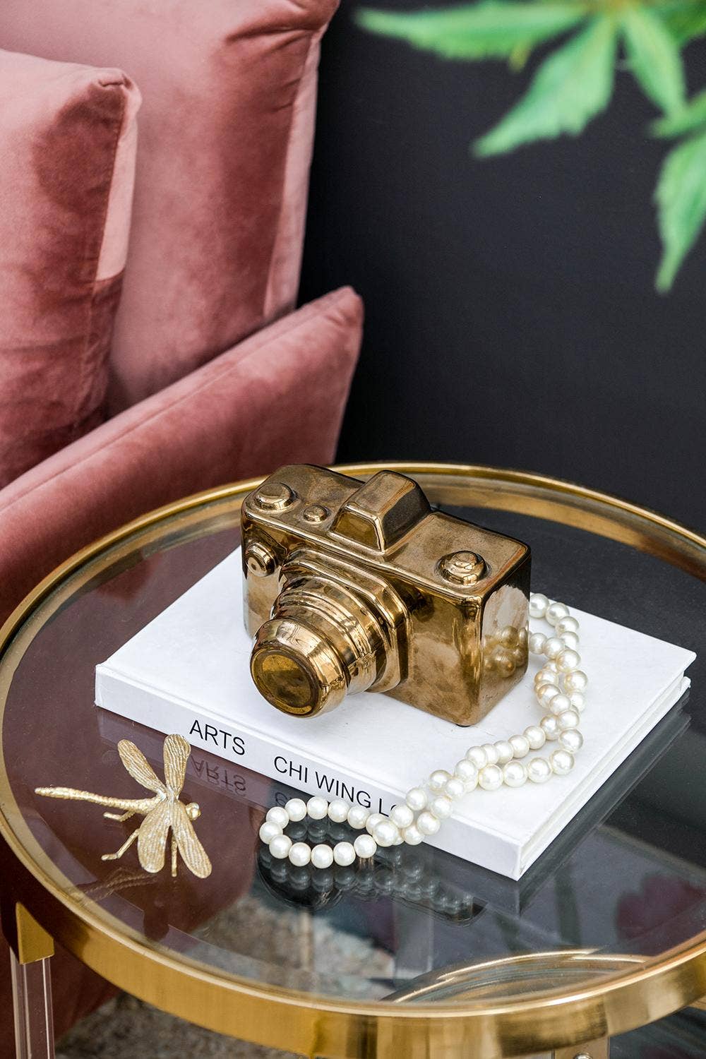 A&B Home Group Inc. - Wholesale Decorative Tabletop Object - 6x5x4" Griffiths Camera Accent - Gold7