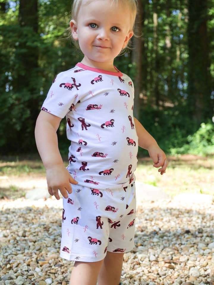 Bubble Baby - Wholesale Sleepwear Set - Kids - Red Panda | Short Sleeve Pajamas9