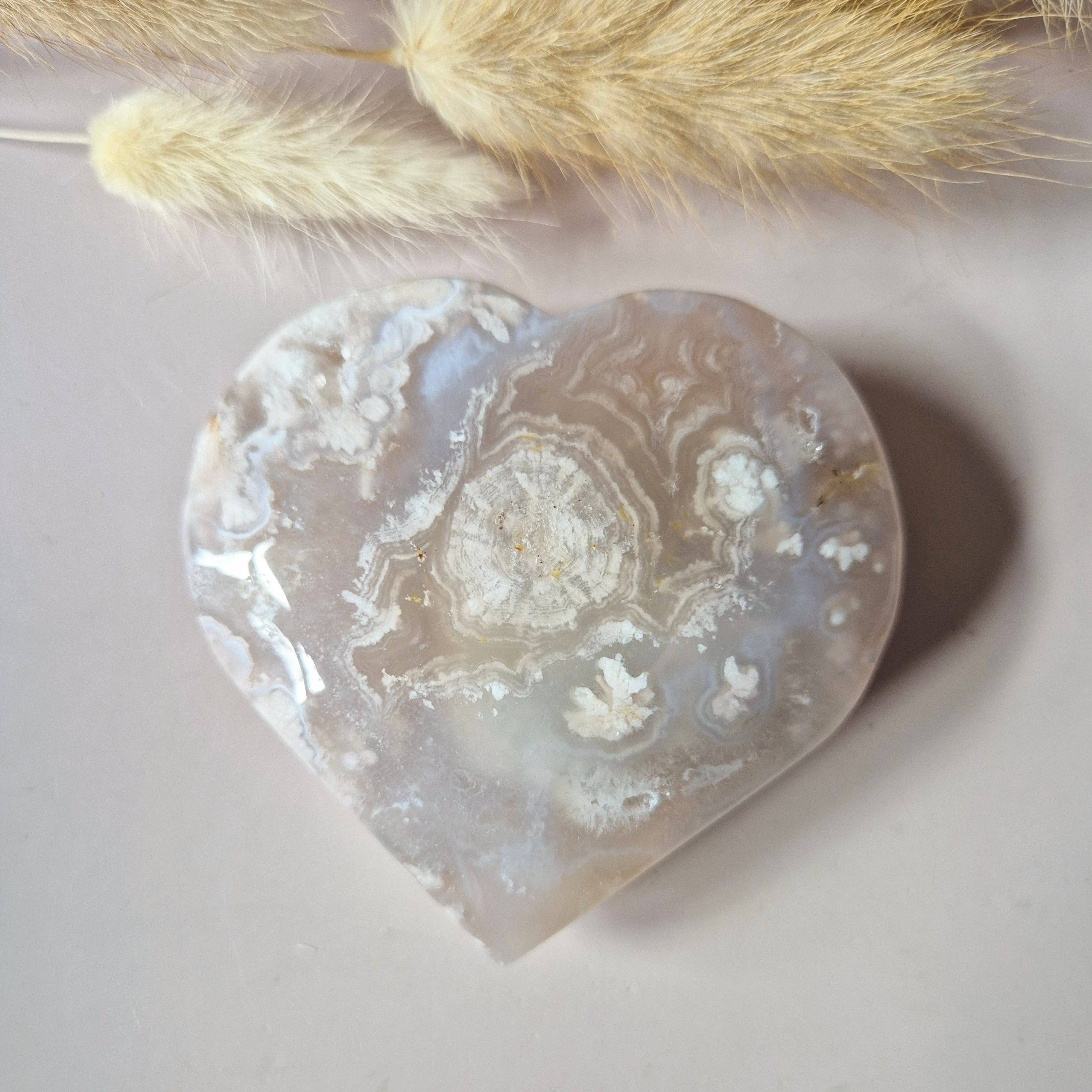 Moonlight Gemstones - Wholesale Spiritual Stone/Crystal - Gemstone Druzy Pink Amethyst Heart 177g (Pink Amethyst)1