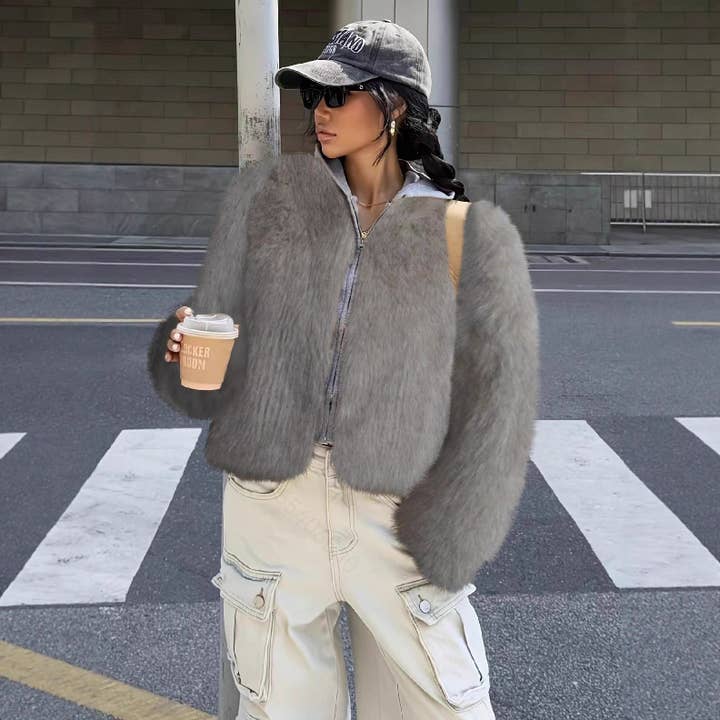 Marayn - Wholesale Jacket - Women's - Luxury Faux Fur Jacket Chic AutumnWinter European Style21