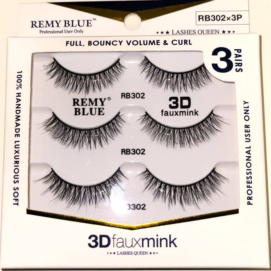 AEsthetic - Wholesale False/Fake Eyelashes - REMY BLUE 3D FAUX MINK EYELASHES (SERIES 3)1