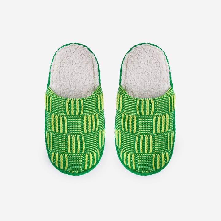 VERLOOP | knits - Wholesale Slippers - Unisex - Chunky Checkerboard Slide Slippers