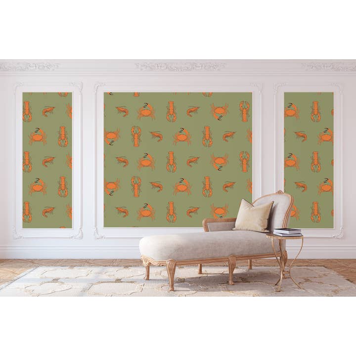 Crabe collection wallpaper for wholesale by Tessa Fernández-Durán Thiebaut