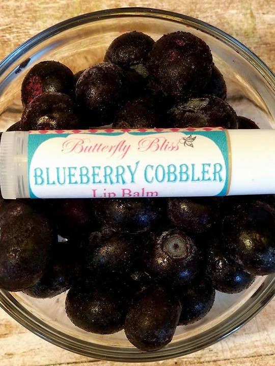 Blueberry Lippenbalsam | Partybevorzugungsideen | Lustige Geschenkideen | Geschenkideen für Lehrer | Bio-Lippenbalsam | Partygeschenke | Last-Minute-Geschenkideen für den Großhandel von Butterfly Bliss