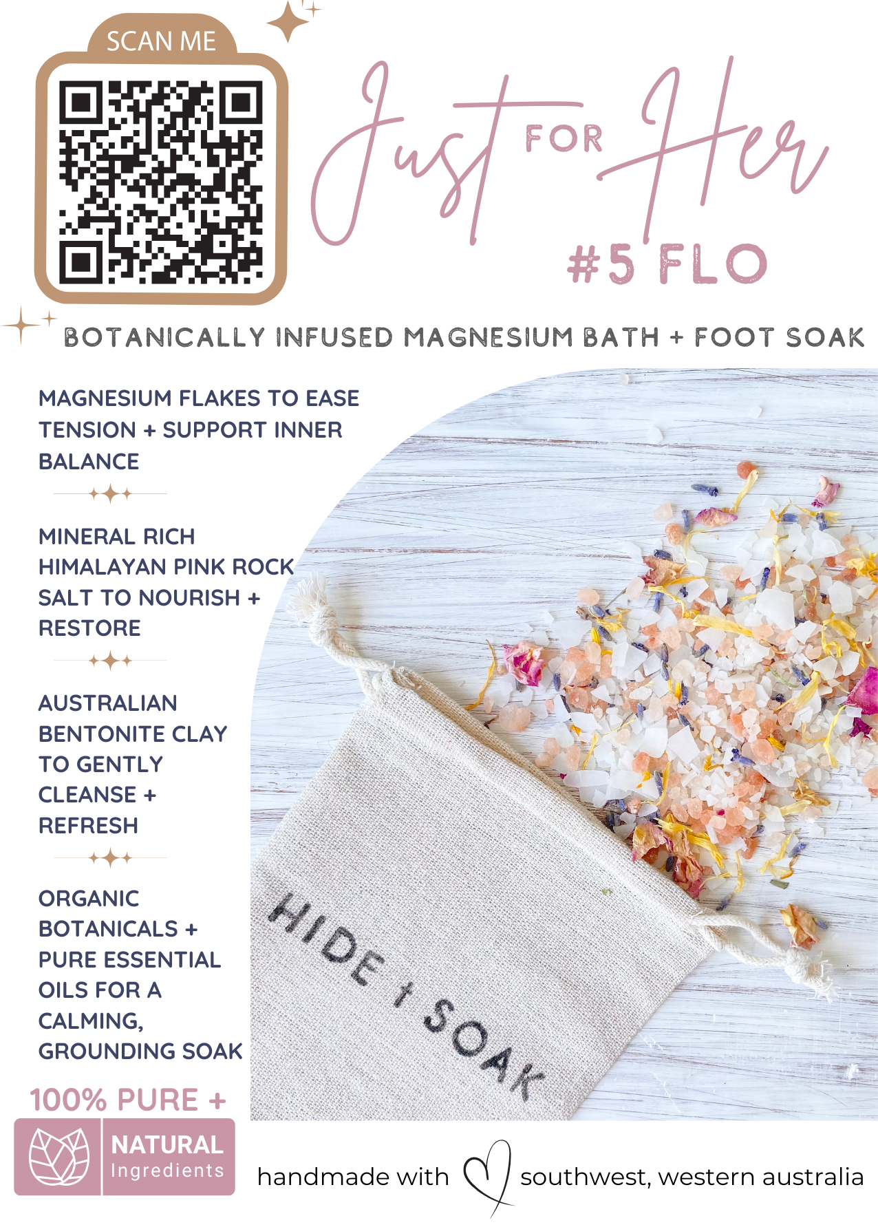 Hide + Soak | Luxurious Bath Soaks & Magnesium Oil – Óleos essenciais de aromaterapia por atacado – Conjunto de Display - Hide + Soak Spa + Wellbeing Collection 6