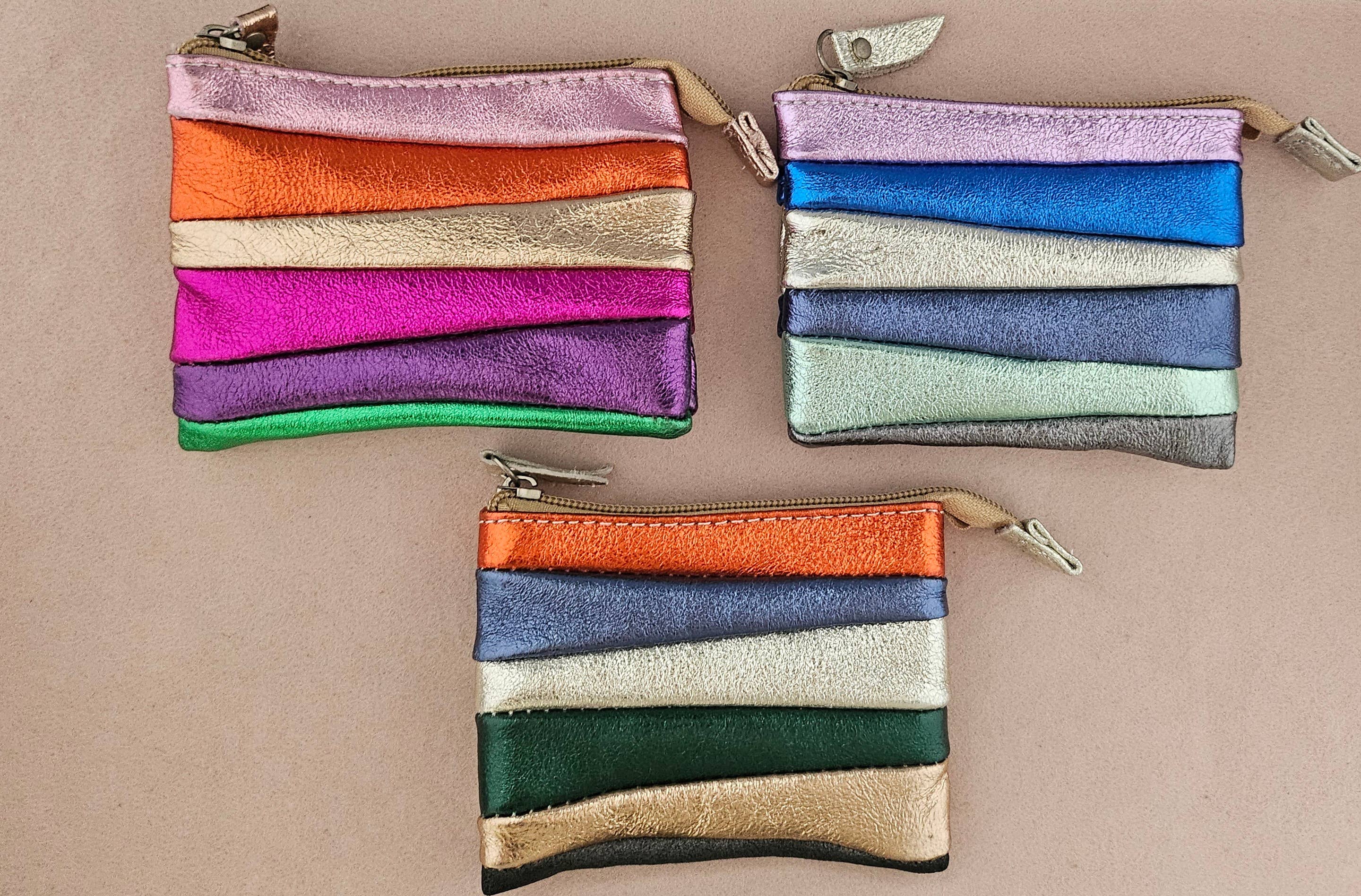 Royal marais - Vente Porte-monnaie – femme - lot de 3 porte monnaies cuir multicolor2