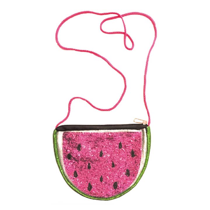 SAC A MAIN PASTEQUE GLITTER pour la vente par Tim&Puce Factory