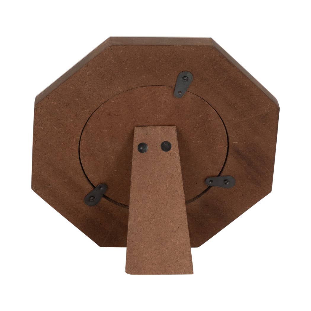 Sagebrook Home - Wholesale Picture Frame - Photo Frame-Black/White Resin Lines Octagon, 4x4 in.9