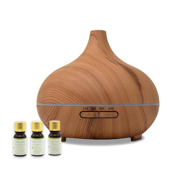 Belle Aroma® - Wholesale Electronic Diffuser - Bamboo Teardrop Ultrasonic Essential Oil Diffuser