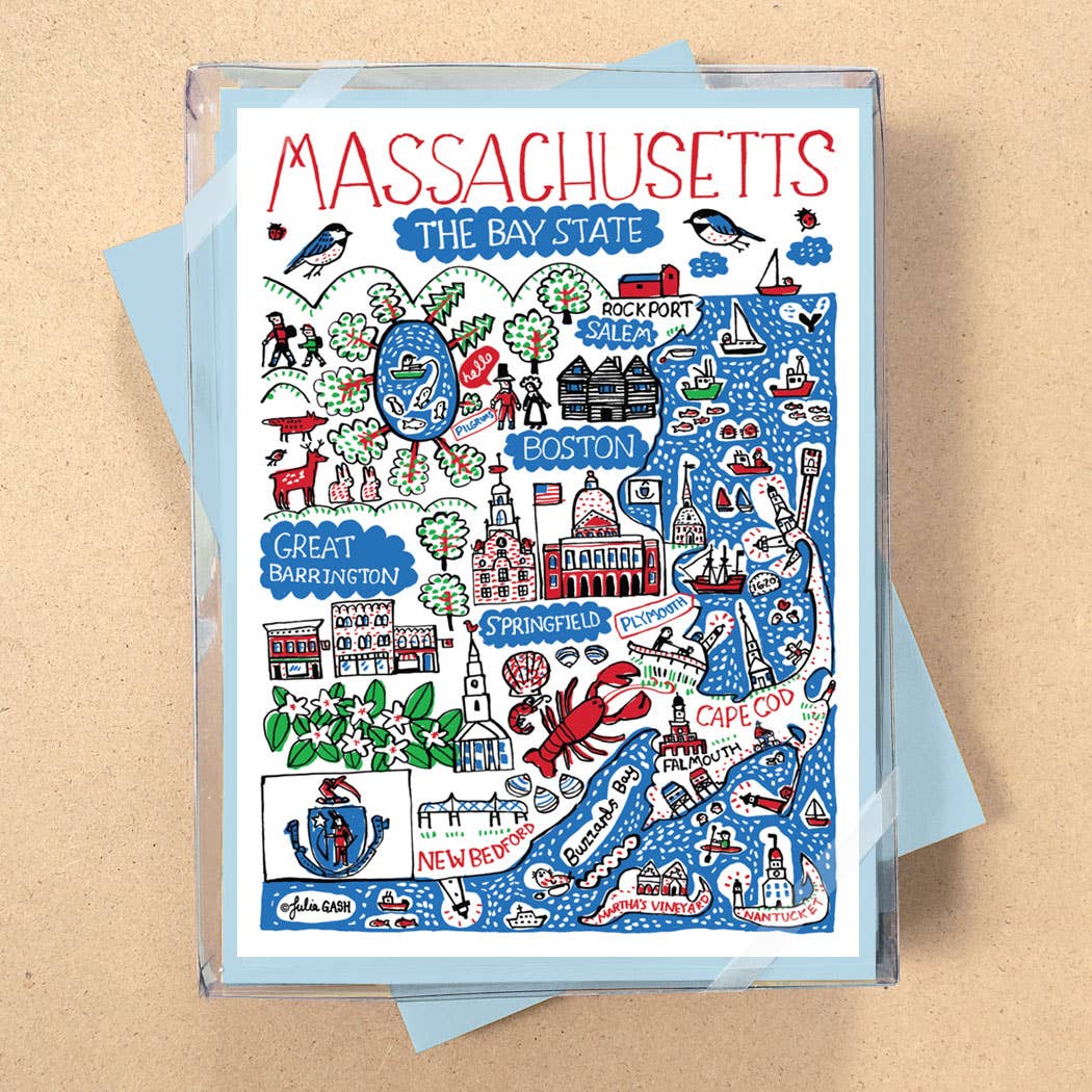 Allport Editions - Vendita all'ingrosso Set di cartoleria/cancelleria - Serie di Carte in Scatola Statescapes - scopri tutti i 29 Stati!12