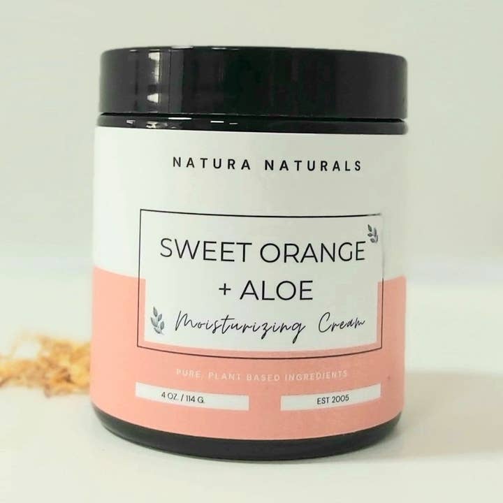 Sweet Orange + Aloe Moisturizing Creme for wholesale by Natura Soylights